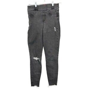 Spanx Jeans Small Womens Black Jeggings Super Skinny Pull On Pants EUC 28x26